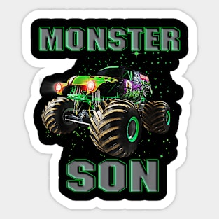 Monster Truck Son Monster Truck Are My Jam Truck Lovers Sticker